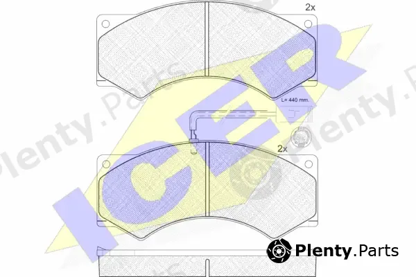 Icer 151037 — Brake Pad Set, disc brake