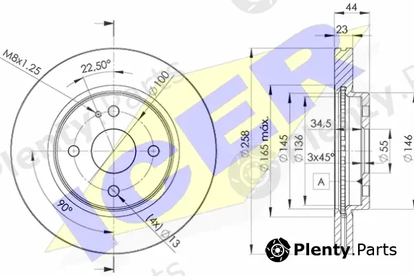 Icer 78BD6036-2 — Brake Disc