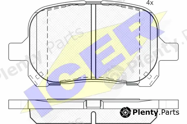 Icer 181632 — Brake Pad Set, disc brake