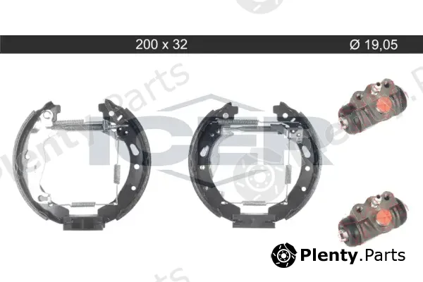 Icer 79KT0145C — Brake Shoe Set