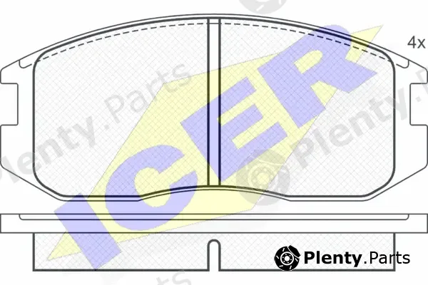 Icer 180875 — Brake Pad Set, disc brake