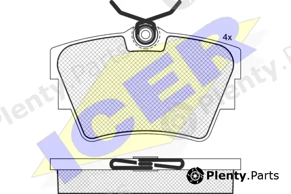 Icer 141316 — Brake Pad Set, disc brake