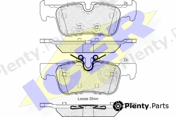 Icer 182193 — Brake Pad Set, disc brake
