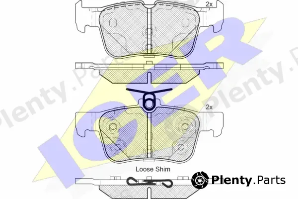 Icer 182198 — Brake Pad Set, disc brake