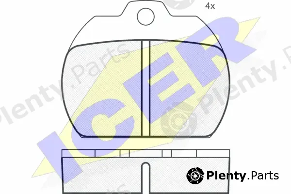 Icer 180161 — Brake Pad Set, disc brake