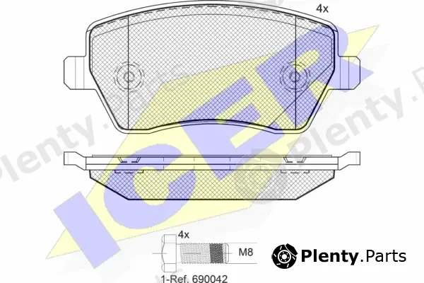 Icer 181534-700 — Brake Pad Set, disc brake