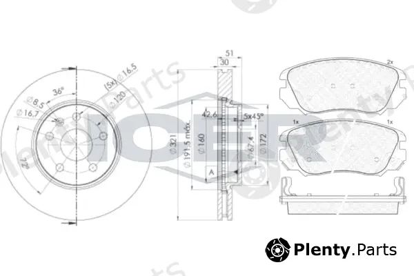 Icer 31914-5387 — Brake Kit, disc brake