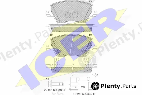 Icer 182275 — Brake Pad Set, disc brake