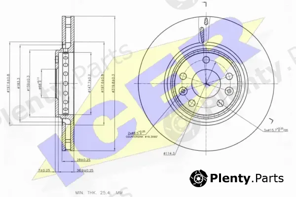 Icer 78BD4162-2 — Brake Disc