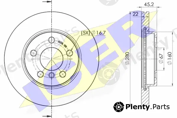 Icer 78BD0039-2 — Brake Disc