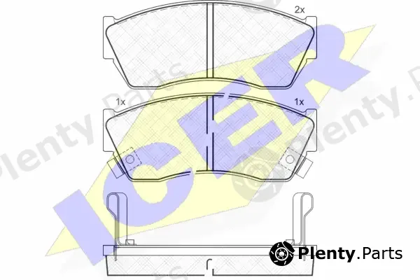 Icer 180811 — Brake Pad Set, disc brake