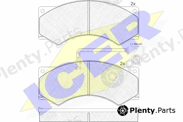 Icer 150739 — Brake Pad Set, disc brake