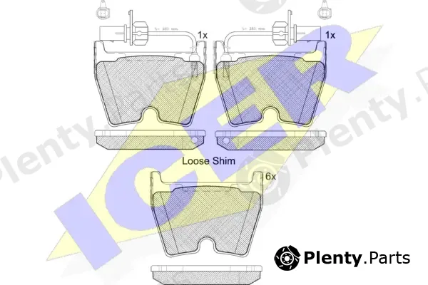 Icer 182113 — Brake Pad Set, disc brake