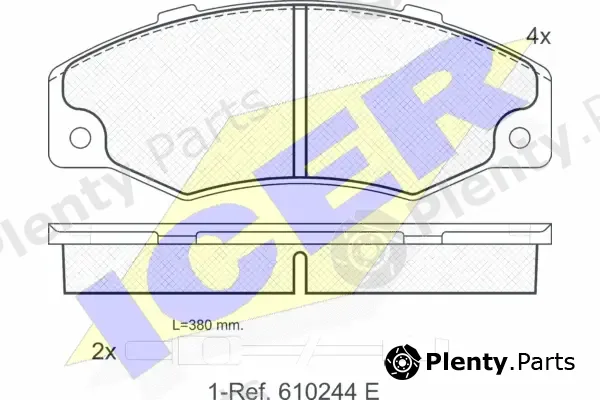 Icer 180556 — Brake Pad Set, disc brake