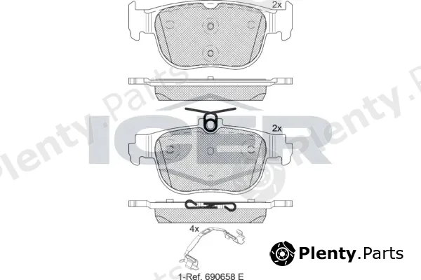 Icer 182408 — Brake Pad Set, disc brake