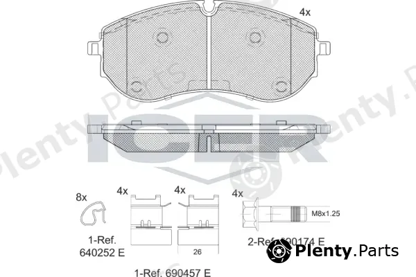 Icer 142395 — Brake Pad Set, disc brake