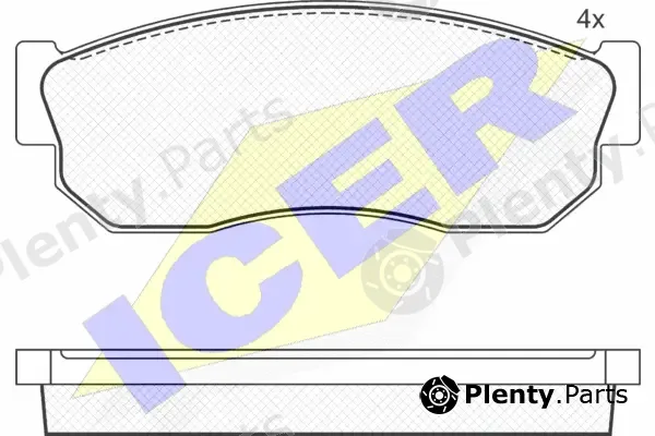 Icer 181252 — Brake Pad Set, disc brake