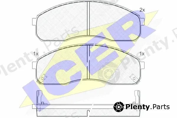 Icer 141455 — Brake Pad Set, disc brake