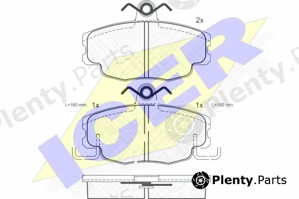 Icer 180622 — Brake Pad Set, disc brake