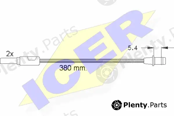 Icer 610244EC — Warning Contact, brake pad wear
