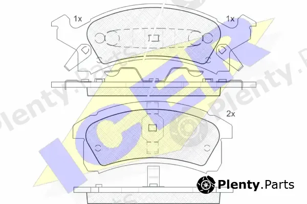 Icer 181412 — Brake Pad Set, disc brake