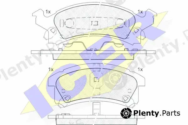 Icer 181413 — Brake Pad Set, disc brake