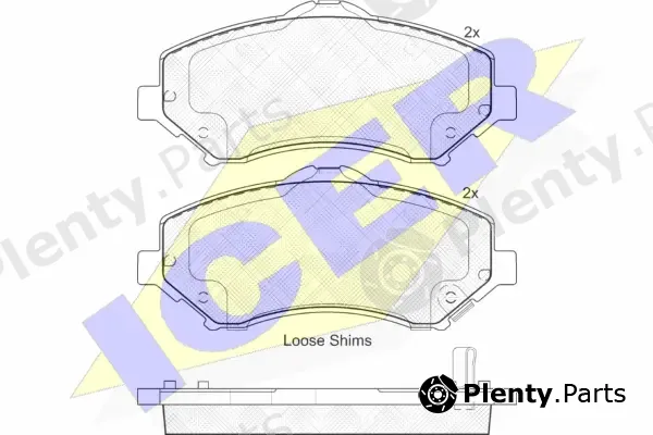 Icer 181908-201 — Brake Pad Set, disc brake