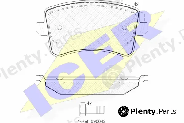 Icer 181835 — Brake Pad Set, disc brake
