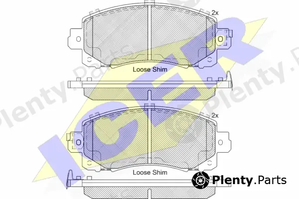 Icer 182313 — Brake Pad Set, disc brake