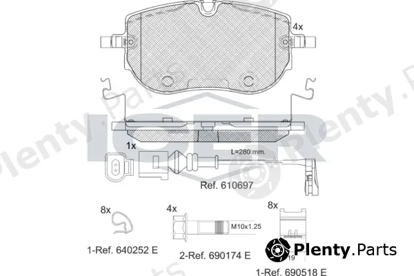 Icer 182394 — Brake Pad Set, disc brake