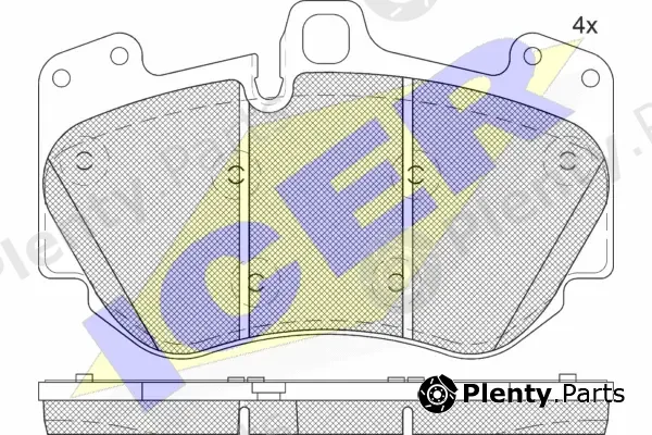 Icer 182349 — Brake Pad Set, disc brake