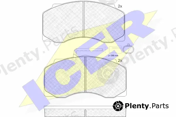 Icer 151221 — Brake Pad Set, disc brake
