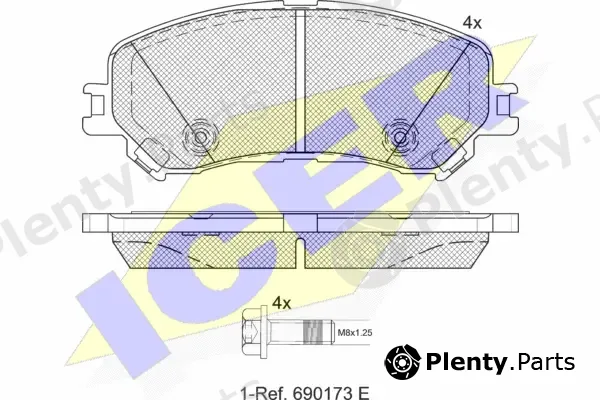 Icer 182259 — Brake Pad Set, disc brake