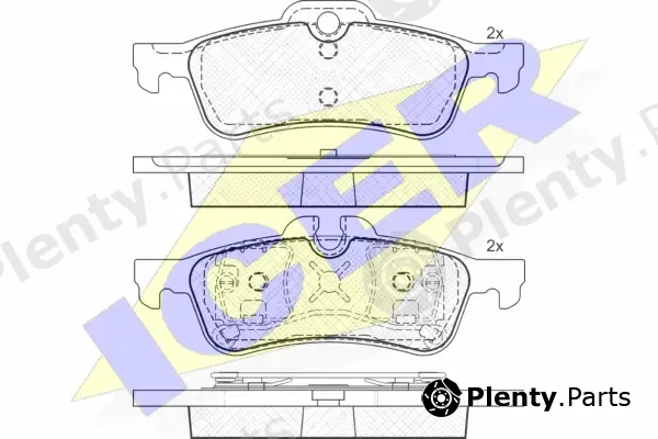 Icer 181599 — Brake Pad Set, disc brake