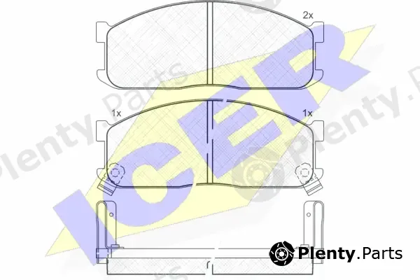 Icer 140690 — Brake Pad Set, disc brake