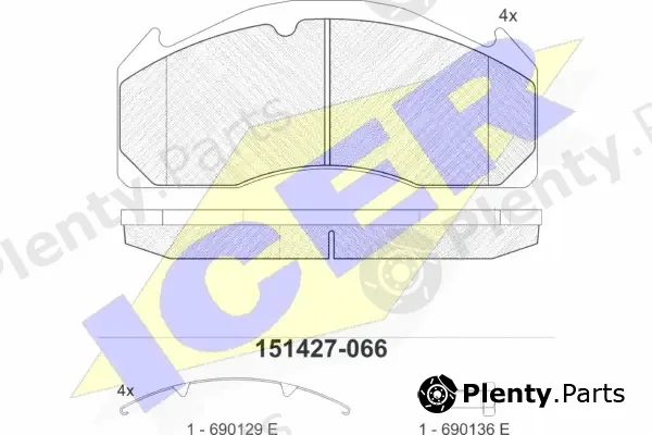 Icer 151427 — Brake Pad Set, disc brake
