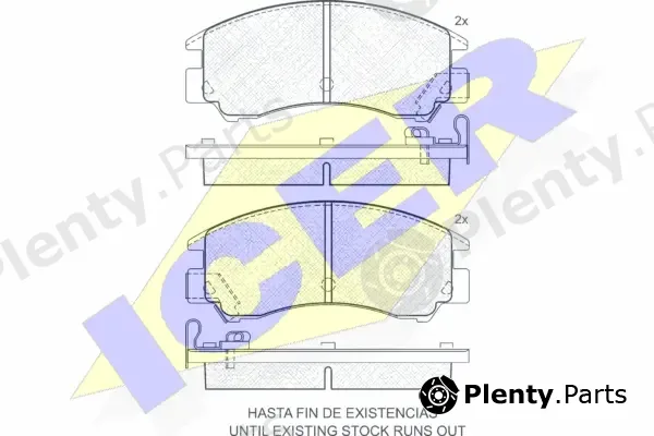 Icer 180509 — Brake Pad Set, disc brake