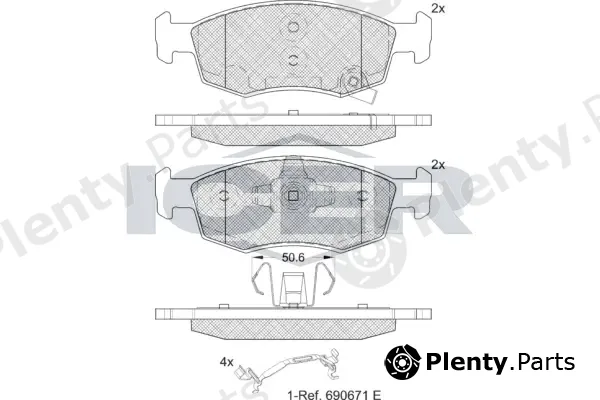Icer 182422 — Brake Pad Set, disc brake