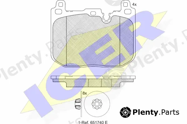 Icer 182247 — Brake Pad Set, disc brake
