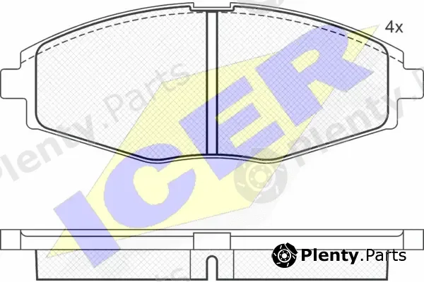 Icer 181262 — Brake Pad Set, disc brake
