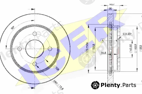 Icer 78BD6786-2 — Brake Disc