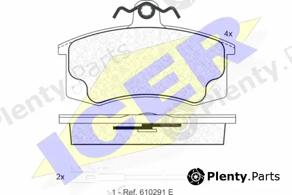 Icer 181308 — Brake Pad Set, disc brake