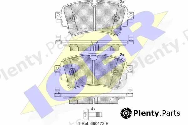 Icer 182256 — Brake Pad Set, disc brake