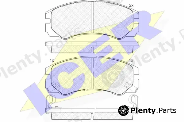 Icer 140990 — Brake Pad Set, disc brake
