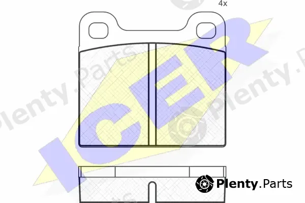 Icer 180162 — Brake Pad Set, disc brake