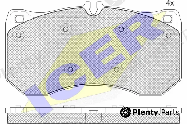 Icer 182185 — Brake Pad Set, disc brake