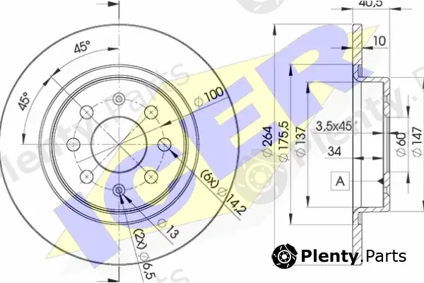 Icer 78BD0592-2 — Brake Disc