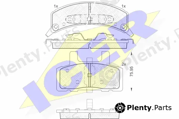 Icer 141563 — Brake Pad Set, disc brake