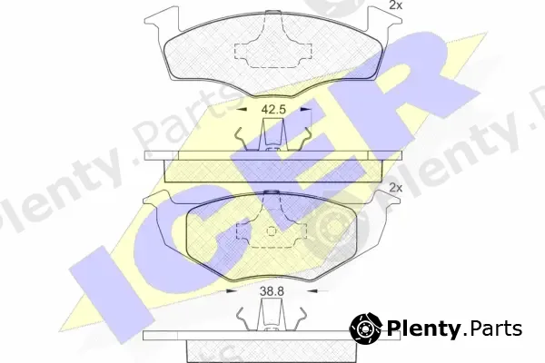 Icer 181130 — Brake Pad Set, disc brake