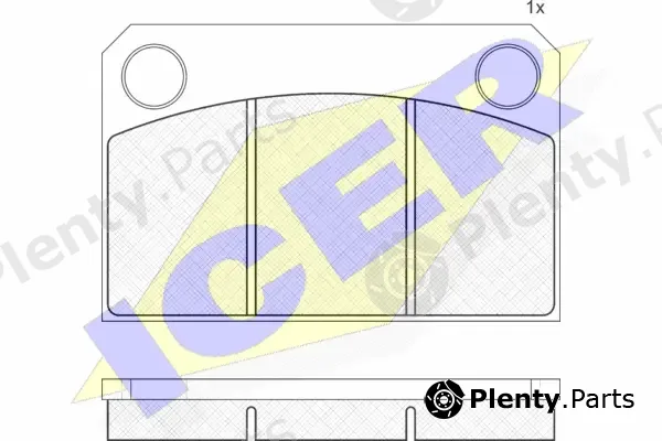 Icer 120300 — Brake Pad Set, disc brake